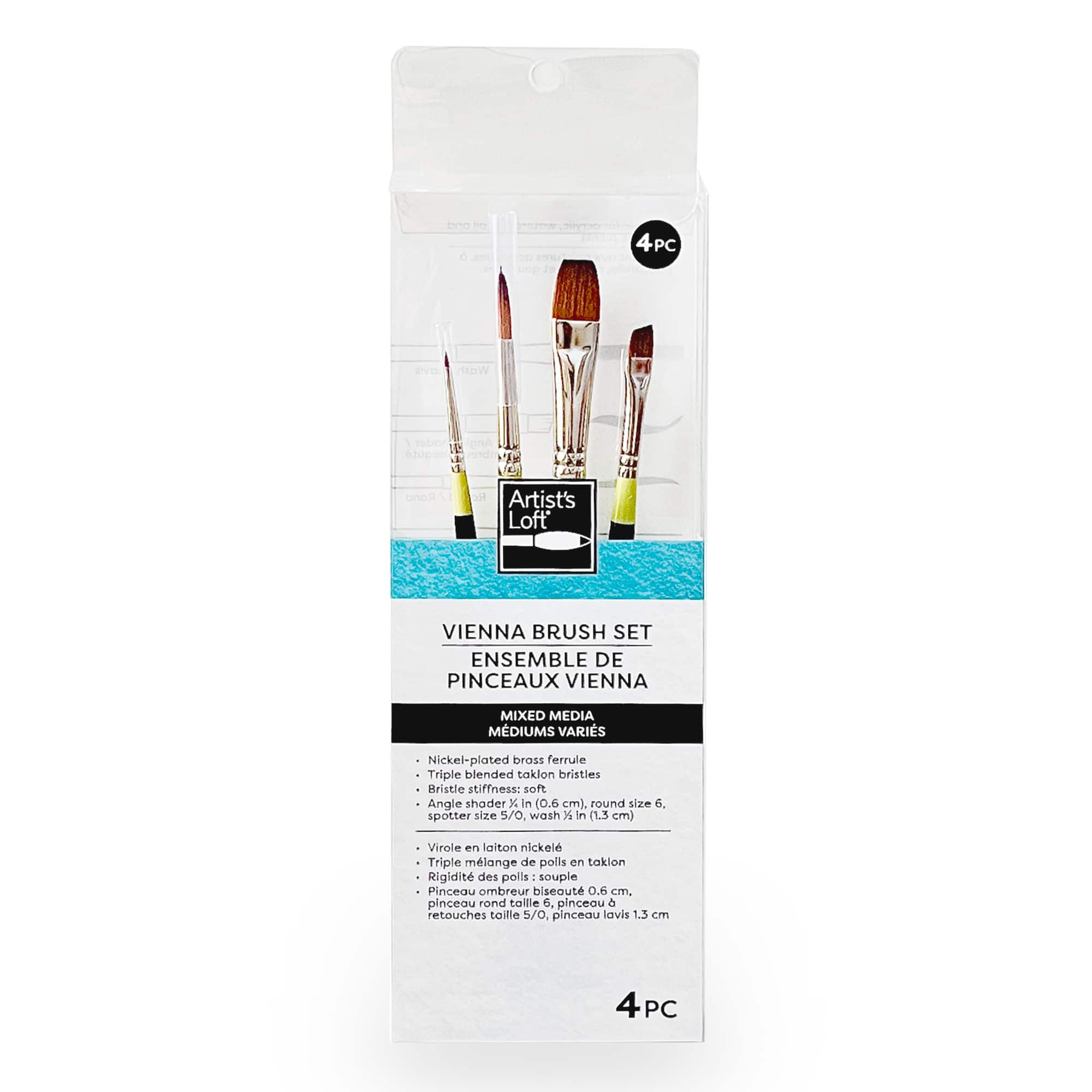 Vienna 4-Piece Mixed Media Brush Set No.1 by Artist's Loft®